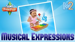 Sims FreePlay  Musical Expressions Hobby Tutorial amp Walkthrough [upl. by Edy]