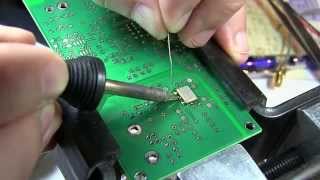 149 How to solder a leadless ceramic surface mount package  LCC  CLCC [upl. by Hausmann]