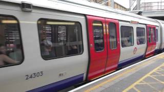 Hammersmith amp City Line S7 Stock 21303 Departing Whitechapel [upl. by Naveb]