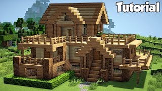 Minecraft Starter House Tutorial  How to Build a House in Minecraft Easy [upl. by Jeremias]