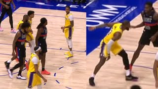 LEBRON GOES AT ISAIAH STEWART amp GETS CALLED FOR A TECH FOUL AFTER INCIDENT [upl. by Linette165]