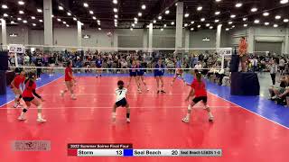 2022 Summer Soiree Volleyball Final Four 13U Storm vs Seal Beach [upl. by Eladnar480]