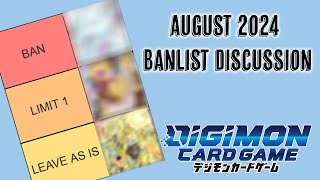 My Thoughts about the August 2024 Digimon Banlist [upl. by Eniamraj408]