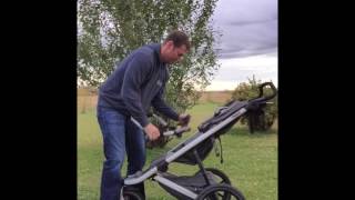 Shyft DualRide Infant Car Seat Stroller Combo How To Demo Install Carrier With Seat Belt And Wheels [upl. by Brigg739]