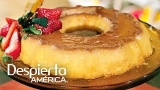 Receta de flan de calabaza  Cocineros Latinos [upl. by Einnad]