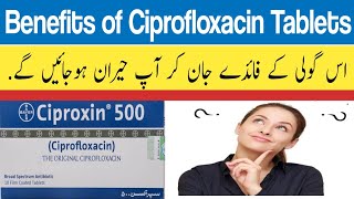 Ciproxin 500mg tablet usesCiprofloxacin usesCiprofloxacin 500mg uses benefits in urduCiproxin use [upl. by Asert172]