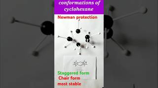 Conformations of cyclohexaneNewman projection for eclipsed and staggered formclass11chemistry [upl. by Silliw457]