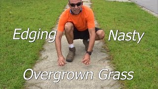 How To Edge a Lawn with an Edger  A Few Lawn Service Tips and Tricks as well [upl. by Joellyn]