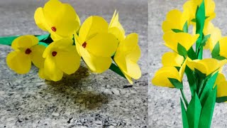 Unique Paper Flower 🌸 Handmade paper flower design Craft Ideas 💡 Home Decoration ideas 🙂😄 [upl. by Ajat951]