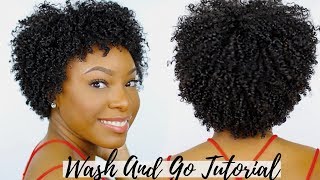 SUPER Defined Wash and Go on Short Natural Hair  Type 4 Hair [upl. by Merritt219]