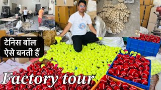 tennis ball kaise banate hain  How Tennis Balls are Made  Manufacturing Tennis Ball Processing [upl. by Gnav]