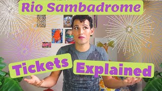 Rio Sambadrome Tickets Explained [upl. by Dareece]