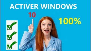 Activer Windows 10 Avec 100 de Réussite [upl. by Ymereg]