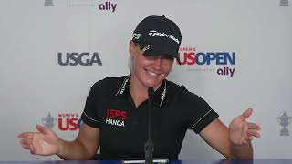 Charley Hull smokes cigarrettes Sunday Flash Interview 2024 79th Womens US Open © USGA [upl. by Neeloj]