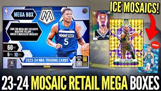 NEW ICE MOSAICS 😮🔥 202324 Panini Mosaic Basketball Retail Mega Box Review x3 Target [upl. by Adela137]