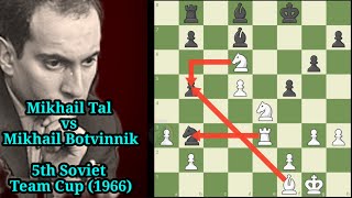 Mikhail Tal’s Sharp Attacking Style vs Mikhail Botvinnik [upl. by Aeli681]