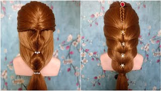 most stylish hairstyles for party  open hair hairstyle  hairstyles for girls [upl. by Dannie]