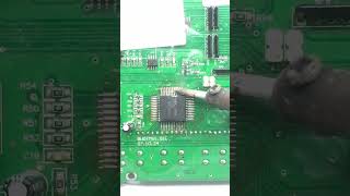 How to soldering display ic shorts [upl. by Artekal]