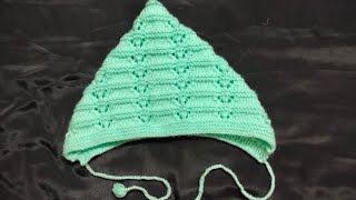 Newborn baby cap knitting design  knitting baby cap very easy for beginners [upl. by Hembree608]