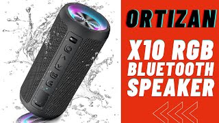 Ortizan X10 RGB Bluetooth Speaker REVIEW [upl. by Egbert466]