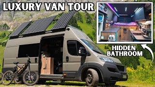 Inside the Most FUTURISTIC Campervan  DIY Van Tour [upl. by Arabrab543]