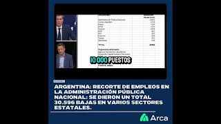 🇦🇷Argentina Recorte de empleos en la Administración pública nacional shorts [upl. by Barth863]