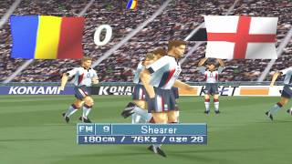 Winning Eleven 3 Final Version English  England 98 vs Romania 98 [upl. by Llabmik425]