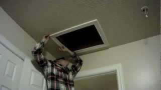 How to Install an Attic Access Door for Insulation [upl. by Schoof]