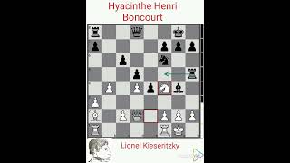 Lionel Kieseritzky vs Hyacinthe Henri Boncourt year 1839 [upl. by Debby77]