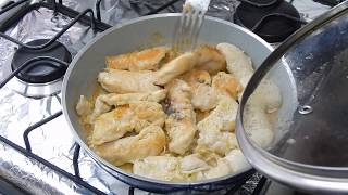 FILÉ DE FRANGO AO MOLHO BRANCO  RECEITAS DA CRIS [upl. by Anialem]