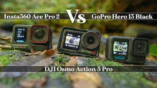 Insta360 Ace Pro 2 vs DJI Osmo Action 5 Pro vs GoPro Hero 13 Black [upl. by Selrahc]