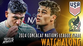 USA vs Mexico Live Watchalong  USMNT vs El Tri Nations League Final [upl. by Imarej]