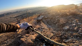 Gnarliest trail in Phoenix  Old Man trail hot lap KOM [upl. by Thornton160]