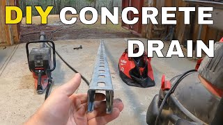 DIY Concrete Channel Drain  Deer Cooler Renovation [upl. by Dlanger851]