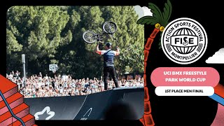 Anthony Jeanjean  1st Place Men Final UCI BMX Freestyle Park World Cup [upl. by Ahola]