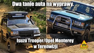 Dwa tanie auta na wyprawy Isuzu TrooperOpel Monterey w Terenwizji [upl. by Ahsieyt]