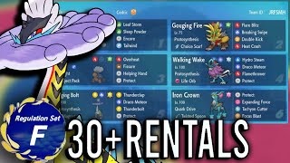 30 Rental Teams for VGC Regulation F Pokemon ScarletViolet [upl. by Jerrie262]