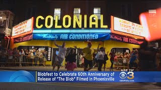 The Blob Celebrates 60th Anniversary Of Release With Blobfest In Phoenixville [upl. by Ednihek]