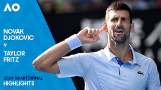 Popyrin Wins Set Against Djokovic with Sensational Lob  Australian Open 2023 [upl. by Fu]