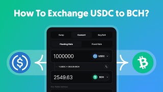 How To Convert USDC To Bitcoin Cash BCH [upl. by Anatak7]