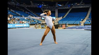 5 Amazing freshmen in NCAA Gymnastics 2023 [upl. by Rubliw]