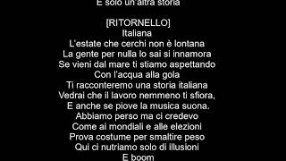 TESTO canzone quotITALIANAquot  Fedez JAX Nuovo singolo [upl. by Nylcaj]