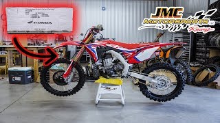 UNBOXING The All New 2020 CRF 450R Works Edition  JMC Racing [upl. by Duwalt]