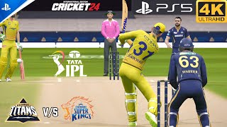 Cricket 24 PS5 GamePlay  IPL 2024 Chennai Super Kings VS Gujarat TitansAr Games League [upl. by Walford662]