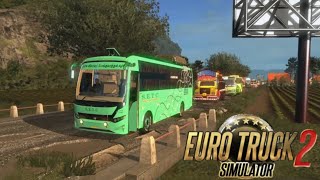 S E T C AC SLEEPER COACH BUS DRIVING  eurotrucksimulator2 indianbusmod ets2 [upl. by Delaryd]