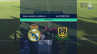 Real Madrid Juvenil B  AD Alcorcón  Liga Nacional 202324  Jornada 11 [upl. by Aieka]