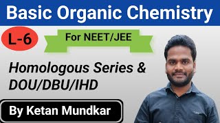 Homologous series amp DOUDBUIHD  Basic Organic Chemistry  Lecture 6  Marathi  NEETJEE [upl. by Timotheus]