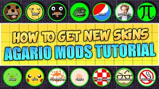 AGARIO NEW SKINS TUTORIAL  ALL SKINS AND HOW TO GET AGARIO MODS AGARIO TUTORIAL [upl. by Nallac]