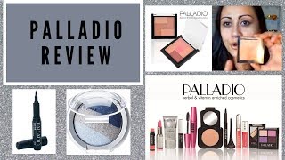 Palladio Makeup Review eyeliner eyeshadow rice powder and herbal mosiac powderMOV [upl. by Haela]