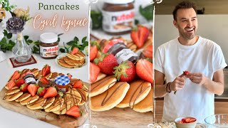 Mini Pancakes de CYRIL LIGNAC en 5 MIN  🥞 🍓 Recette très FACILE et RAPIDE [upl. by Quartana]